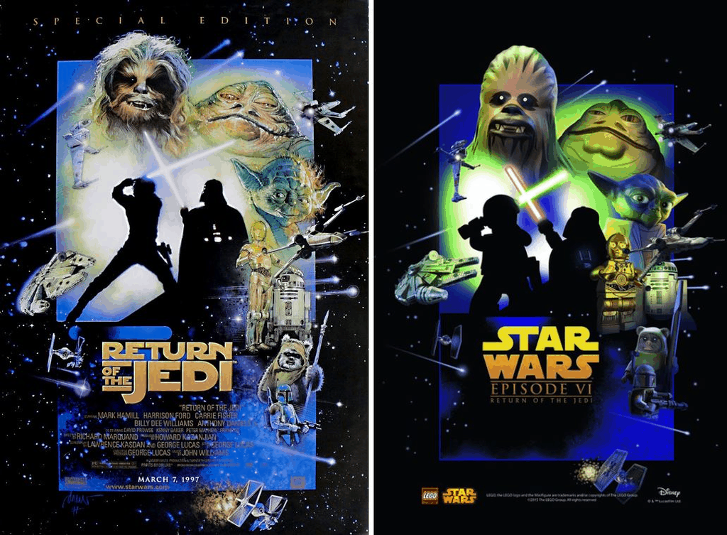 Hollywood legend comments on Lego versions of his posters